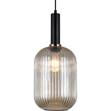 Lampa wisząca Antiola PND-5588-1L-BK+AMB 1x40W/E27 od Italux