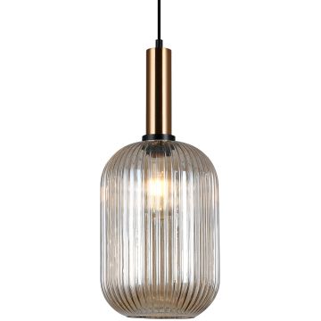 Lampa wisząca Antiola PND-5588-1L-BRO+AMB 1x40W/E27 od Italux
