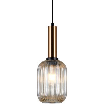 Lampa wisząca Antiola PND-5588-1M-BRO+AMB 1x40W/E27 od Italux