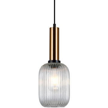 Lampa wisząca Antiola PND-5588-1M-BRO+CL 1x40W/E27 od Italux