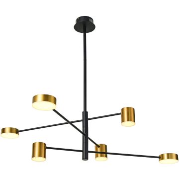 Żyrandol Remdal PND-16374-6 BK+GD 3000K 6x30W/LED 847lm od Italux