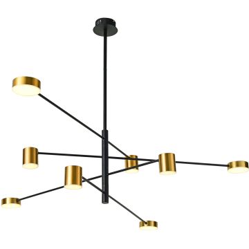 Żyrandol Remdal PND-16374-8 BK+GD 3000K 8x35,5W/LED 653lm od Italux