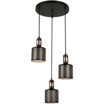 Lampa wisząca Restenza PND-2439-3-BK 3x40W/E27 od Italux