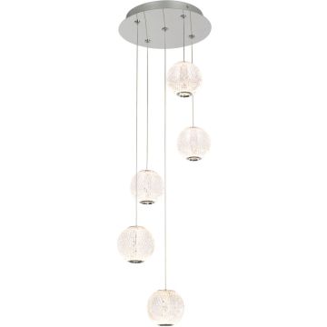 Lampa wisząca Rosario PND-12220121-5A-CR 3200K 5x21W/LED 1400lm od Italux