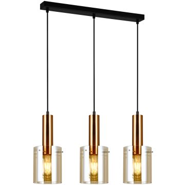 Lampa wisząca Sardo PND-5581-3-BRO+AMB 3x40W/E27 od Italux