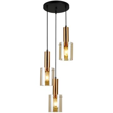 Lampa wisząca Sardo PND-5581-3A-BRO+AMB 3x40W/E27 od Italux