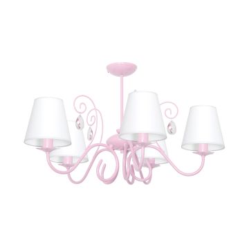 Żyrandol sufitowy dziecięcy MLP1052 SARA PINK od Milagro