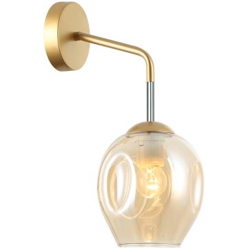 Kinkiet Borgo WL-30843-1 GD+AMB 1x40W/E27 od Italux