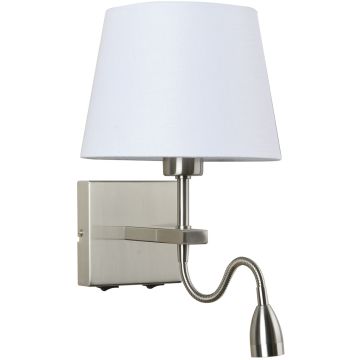 Kinkiet Norte WL-1122-2-BL-SN-RO-WH 3000K 2x60W, 3W/E27, LED 350lm od Italux