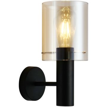 Kinkiet Sardo WL-5581-1A-BK+AMB 1x40W/E27 od Italux