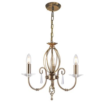 Żyrandol AG3 AGED BRASS AEGEAN od ELSTEAD LIGHTING