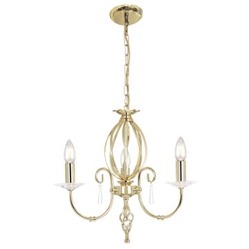 Żyrandol AG3 POL BRASS AEGEAN od ELSTEAD LIGHTING