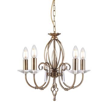 Żyrandol AG5 AGED BRASS AEGEAN od ELSTEAD LIGHTING