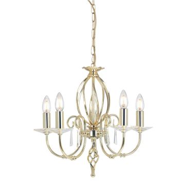 Żyrandol AG5 POL BRASS AEGEAN od ELSTEAD LIGHTING