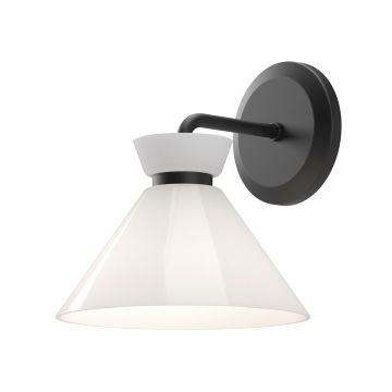 Kinkiet Halston ALM-HALSTON-1WB-BK 1x40W/E14 IP20 od Elstead Lighting