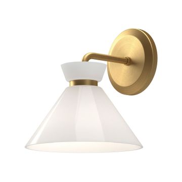 Kinkiet Halston ALM-HALSTON-1WB-GD 1x40W/E14 IP20 od Elstead Lighting
