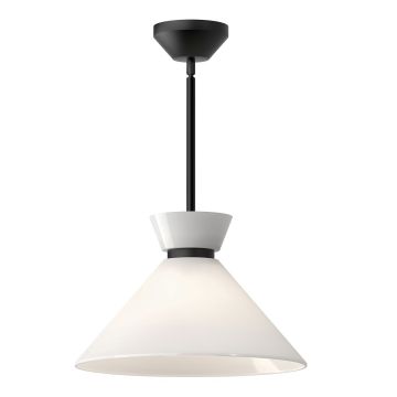 Lampa wisząca Halston ALM-HALSTON-P-M-BK 1x60W/E27 IP20 od Elstead Lighting