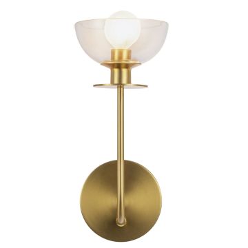 Kinkiet Sylvia ALM-SYLVIA-1WB-BG-CL 1x40W/E14 IP20 od Elstead Lighting
