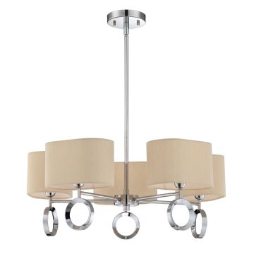Żyrandol Brock QZS-BRK5005C 5x60W/E27 od Quoizel