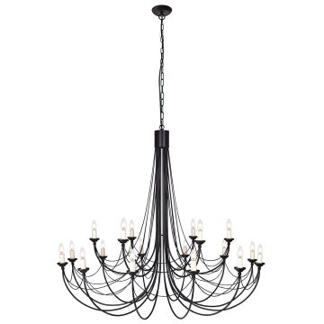 Żyrandol CB18 BLACK CARISBROOKE od ELSTEAD LIGHTING