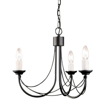 Żyrandol CB3 BLACK CARISBROOKE od ELSTEAD LIGHTING
