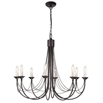 Żyrandol CB8 BLACK CARISBROOKE od ELSTEAD LIGHTING