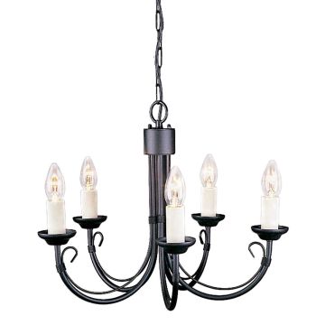 Żyrandol CH5 BLACK CHARTWELL od Elstead Lighting