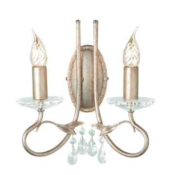 Lampa ścienna CRT2 SILVER/GOLD CHRISTINA od Elstead Lighting