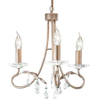 Żyrandol CRT3 SILVER/GOLD CHRISTINA od ELSTEAD LIGHTING