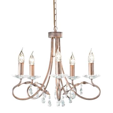 Żyrandol CRT5 SILVER/GOLD CHRISTINA od ELSTEAD LIGHTING