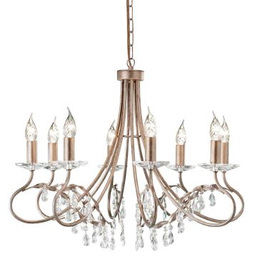 Żyrandol CRT8 SILVER/GOLD CHRISTINA od ELSTEAD LIGHTING