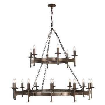Żyrandol CW18 OLD BRZ CROMWELL od ELSTEAD LIGHTING