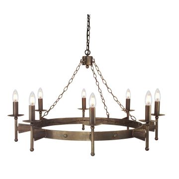 Żyrandol CW8 OLD BRZ CROMWELL od ELSTEAD LIGHTING