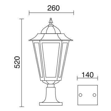 Lampa stojąca ELITE 6 096K-G05X1A-01 1x42W/E27 od Novolux