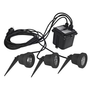 Reflektor ogrodowy FOCUS 113B-G23X1B-02 3x50W/GU5,3/MR16 od Novolux