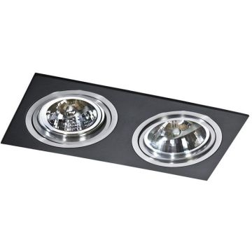 Downlight wpuszczany SIRO 2/ALU AZ0772 2x50/40W/GU10 ES111 od AZzardo
