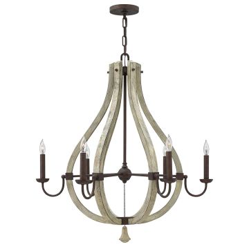 Żyrandol HK/MIDDLEFIELD6 MIDDLEFIELD od HINKLEY Lighting