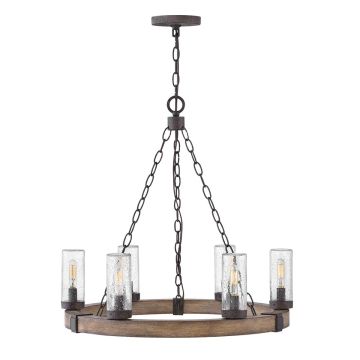 Lampa wisząca Sawyer HK-SAWYER6-SQ 6x40W/E14 IP44 od Hinkley Lighting