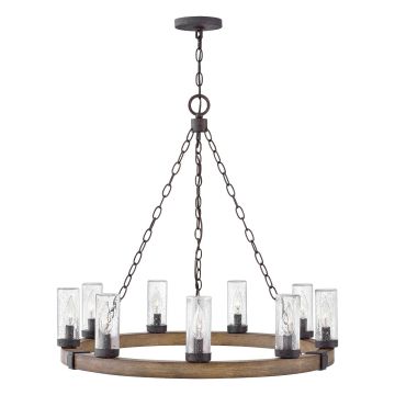 Lampa wisząca Sawyer HK-SAWYER9-SQ 9x40W/E14 IP44 od Hinkley Lighting