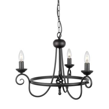 Żyrandol HR3A BLACK HARLECH od ELSTEAD LIGHTING
