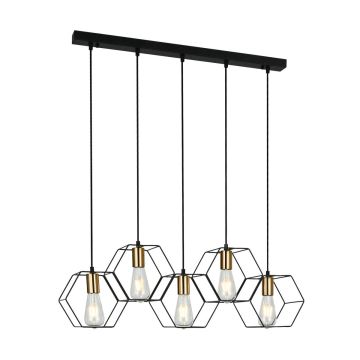 Lampa wisząca Aina PND-74889-5-BK 5x40W/E27 IP20 od Italux