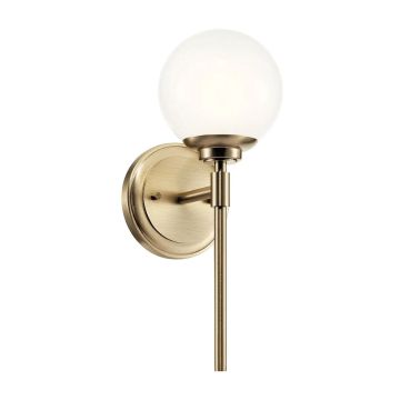 Kinkiet Benno KL-BENNO1-CPZ 3000K 1x3W/G9 300lm IP44 od Kichler
