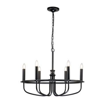 Żyrandol Capitol Hill KL-CAPITOL-HILL6-BLK 6x40 W/E14 od Kichler