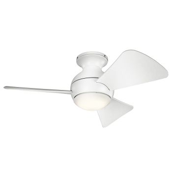 Wentylator Sola KLF-SOLA-34-WHT 3000K 1x10W/LED 1116 lm IP23 od Kichler