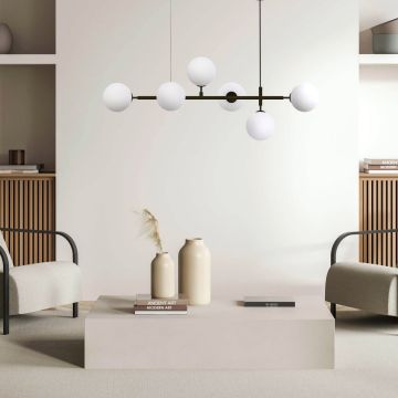 Lampa wisząca Alisa LP-005/6P BK/WH 6x40W/E14 IP20 od Light Prestige