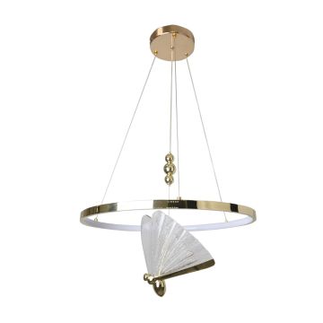 Lampa wisząca Marissa LP-2515/1P GD 3000K|4000K|6000K 2x33W/LED 3552lm IP20 od Light Prestige