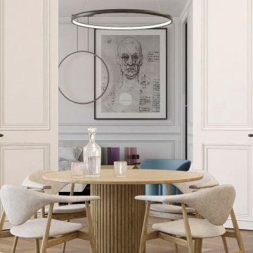 Lampa wisząca Midway LP-033/1P S BK Triangle 3000K 1x35W/LED 3850 lm IP20 od Light Prestige