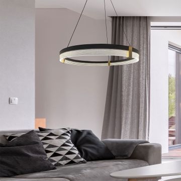 Lampa wisząca Plum LP-0407/1P M BK Triangle 3000K|4000K|6000K 1x32W/LED IP20 od Light Prestige