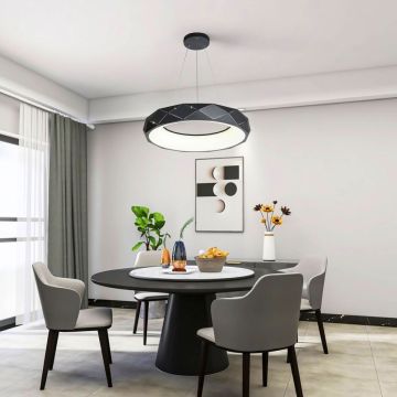 Lampa wisząca Reus LP-8069/1P LED BK 4000K 1x36W/LED 3240 lm IP20 od Light Prestige