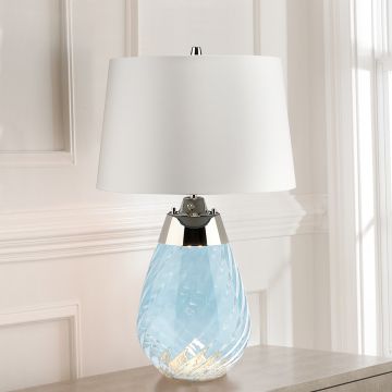 Lampka stołowa LENA SMALL LENA-TL-S-BLUE-OWSS 1X7W/GU10+1x60W/E27 od Elstead Lighting
